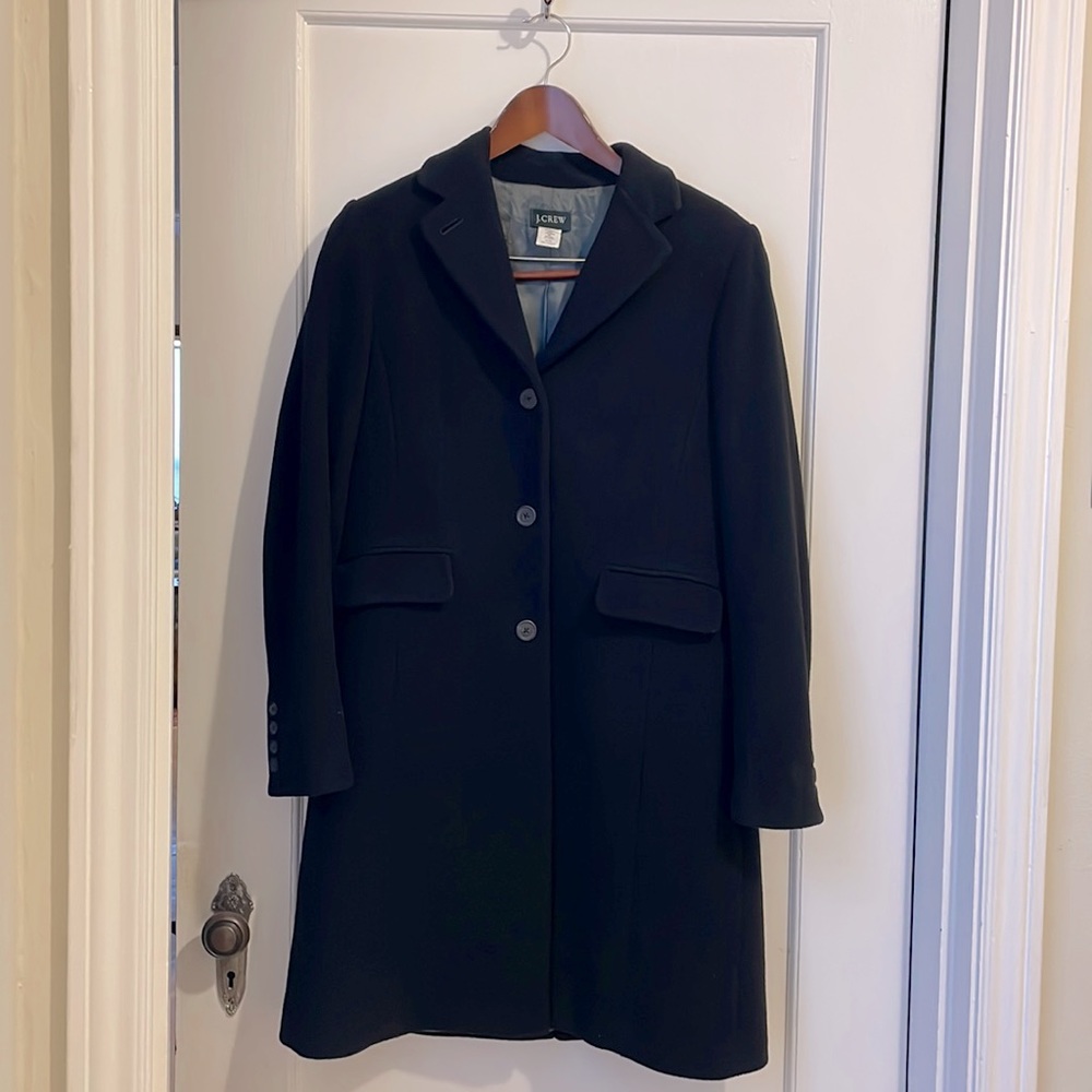 Black Wool J.Crew Coat